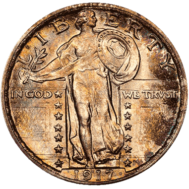 Quarter and Twenty Cents