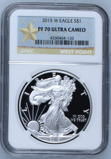 2015-W American Silver Eagle NGC PF70 Ultra Cameo obverse