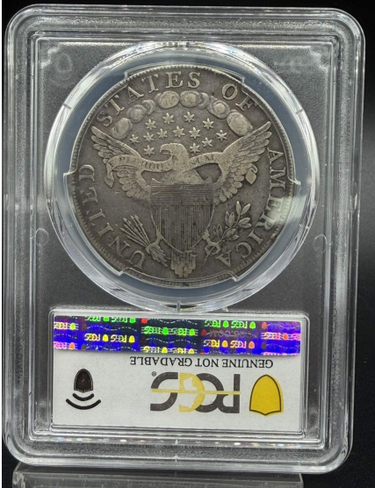 1798 Draped Bust Dollar Large Eagle PCGS Genuine Cleaned-VF Detail reverse