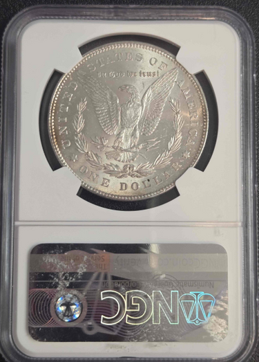 1878 7TF Morgan Dollar VAM-162 Broken NUM NGC MS61 reverse