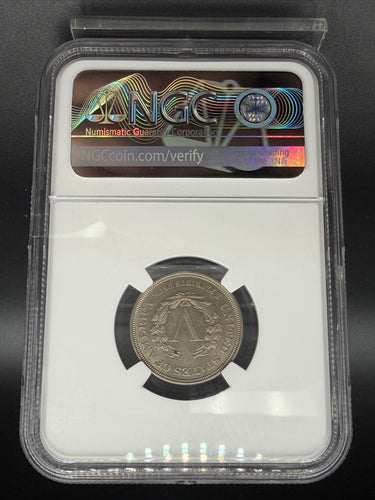 1883 No Cents Liberty Head Nickel NGC MS62 reverse