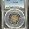 1896-S Barber Quarter PCGS G06 obverse and certification label