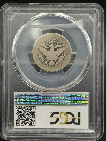1901-S Barber Quarter PCGS AG03 reverse