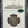 1913-S Barber Quarter NGC G4 CAC obverse and holder