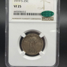 1919-S Standing Liberty Quarter NGC VF25 CAC obverse and holder