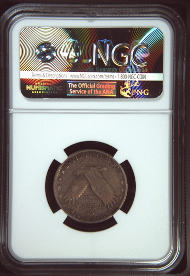 1919-S Standing Liberty Quarter reverse and NGC holder