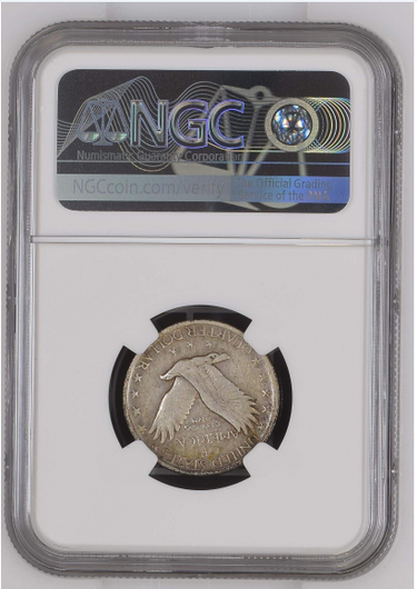 1921 Standing Liberty Quarter NGC VF20 reverse