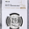 1952-S Franklin Half Dollar NGC MS64 obverse and certification label