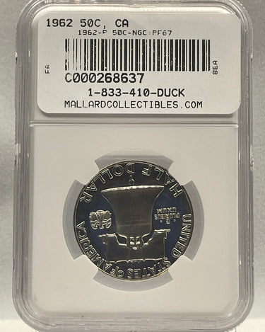 1962 Franklin Half Dollar PF67 Cameo reverse
