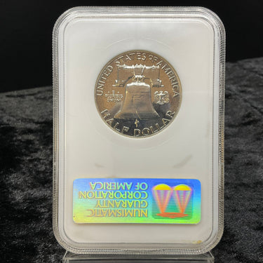 1963 Franklin Half Dollar PF68 reverse