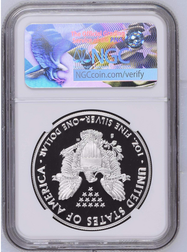 2017-S American Silver Eagle Congratulations Set NGC PF70 Ultra Cameo reverse in NGC holder