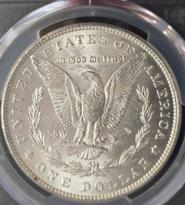 1887 $1 VAM 12 "Alligator Eye" Morgan Silver Dollar "TOP 100" PCGS MS62