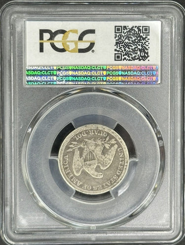 1856 Seated Liberty Quarter obverse detail