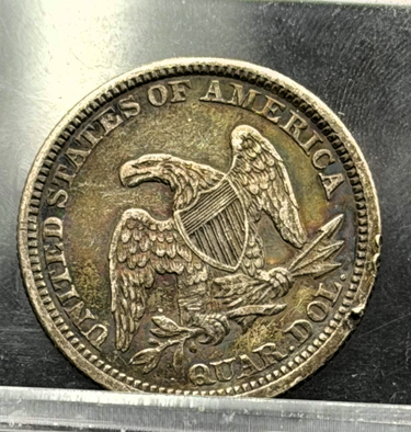 1862 Seated Liberty Quarter 25C XF Choice Extra Fine Civil War Silver Coin