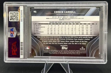 2023 Corbin Carroll Chrome Black Topps #93 Baseball Card