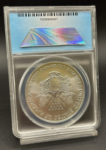2003 $1 American Silver Eagle ANACS MS70