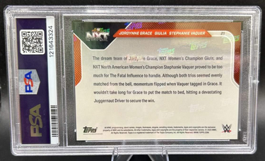 2025 Grace/Giulia/Aquer Topps Now WWE Card #21 PSA 9