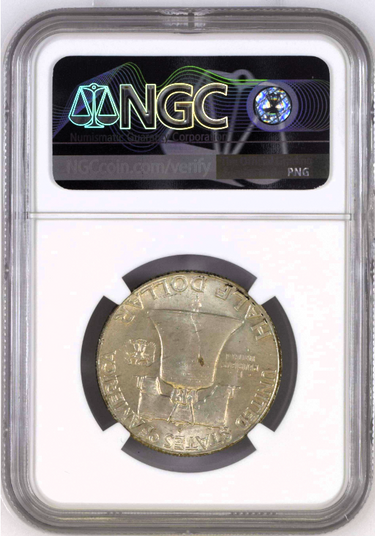 1949-D Franklin Half Dollar NGC MS65 FBL Full Bell Lines Silver 50C