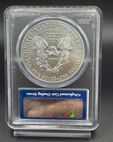 2013-(W) American Silver Eagle PCGS MS70 Struck at West Point reverse