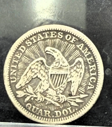 1853-P Seated Liberty Quarter 25C Silver U.S. Coin Collectible Type Coin VF