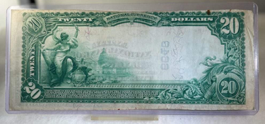 1902 $20 National Bank Note - Large Size Bank of Jackson, MS