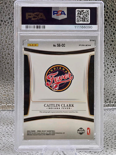 2024 Select WNBA Caitlin Clark Signature PSA/DNA Certified MINT 9 AUTO 10