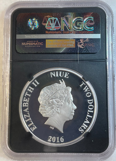 Star Wars Classic 2016 Niue S$2 R2-D2 PF 70 Ultra Cameo One of First 1000 Struck