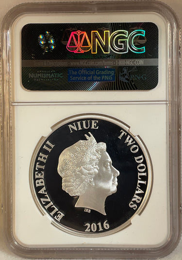 Star Wars Classic 2016 Niue S$2 Princess Leia First Releases PF 70 Ultra Cameo