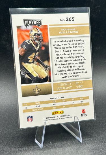 2017 Panini Rookie Card Marcus Williams 124/299