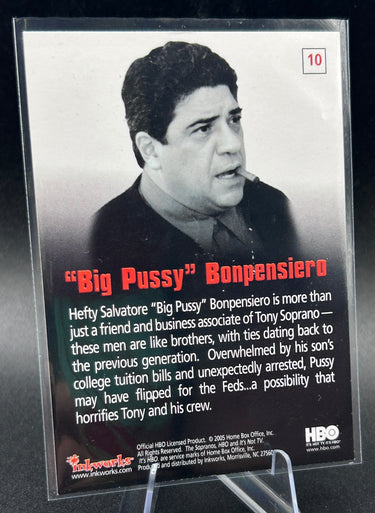 Vincent Pastore 2005 InkWorks Sopranos Card Auto