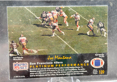 1991 Pro Set Joe Montana #139 Auto