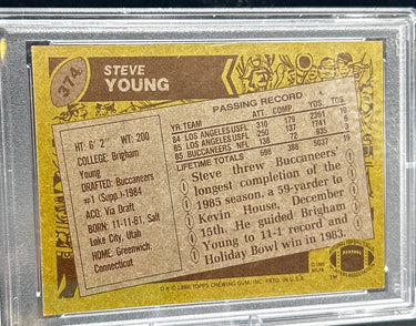 1986 Topps Steve Young #374 PSA EX-MT 6