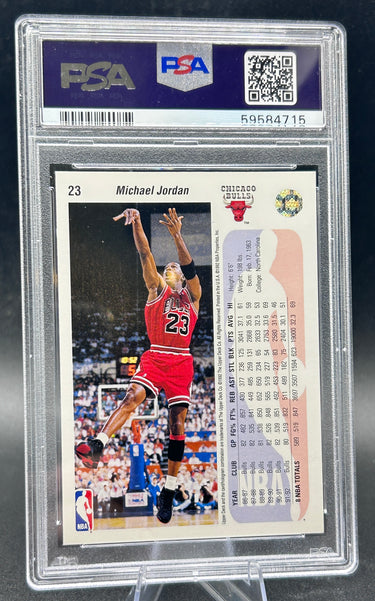 1992 Upper Deck #23 Michael Jordan PSA Near Mint-Mint 8