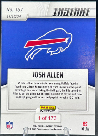 2024 Panini Instant Josh Allen #157