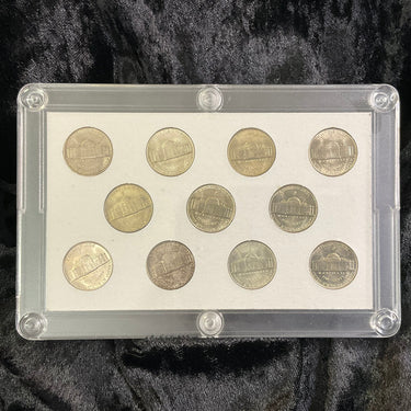 1942-45 Complete United States Wartime Silver Nickels Capital Plastics Set BU (310932)