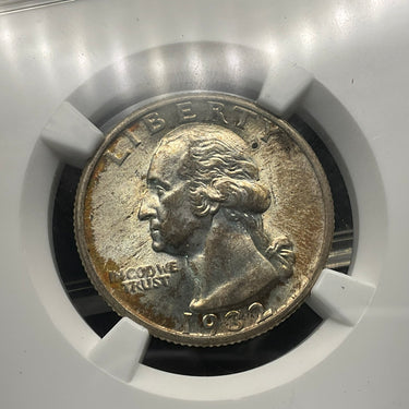 1932 Washington Quarter: A Lustrous Start to a Lasting Legacy, NGC MS62 (292730)