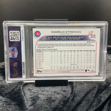 2022 Topps Update #US50 Marcus Stroman PSA GEM MINT 10 – Cubs Ace in All-Star Condition! (320444)