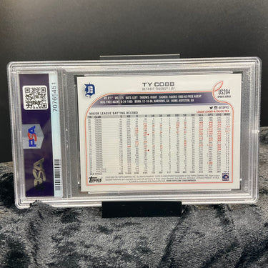 2022 Topps Update #US204 Ty Cobb PSA GEM MINT 10 – The Georgia Peach Returns in Modern Glory! (320463)