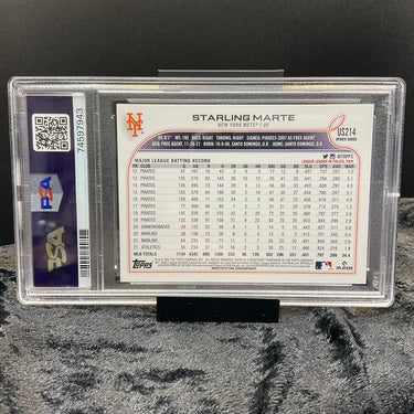 2022 Topps Update #US214 Starling Marte PSA GEM MINT 10 – A Spark of Speed and Style! (320483)