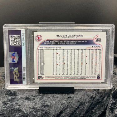 2022 Topps Update #US305 Roger Clemens PSA GEM MINT 10 – The Rocket in Mint Condition!  (320552)