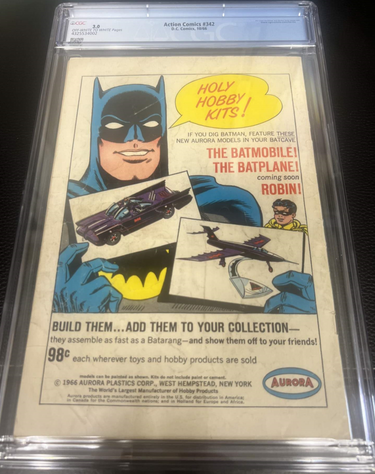 1966 Action Comics #342 CGC 3.0 Brainiac and Grax Appearance (292134)