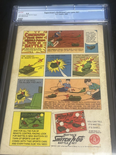 1966 Superman's Girlfriend Lois Lane #67 2.5 CGC (292136)