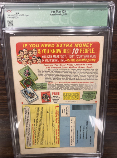 1970 Iron Man #29 5.5 CGC (292178)