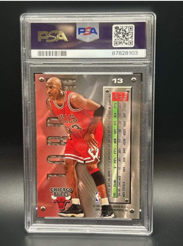1995 Michael Jordan Chicago Bulls Metal Fleer Card #13 PSA 9.0