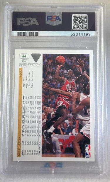 1991 Michael Jordan Upper Deck Basketball Card #44 PSA Mint 9