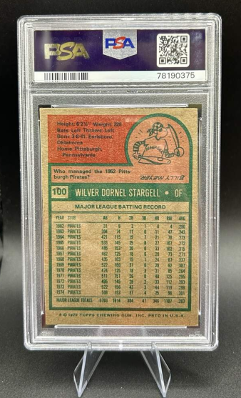 1975 Willie Stargell Topps #100 Baseball Card