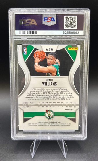 2019 Grant Williams Panini Silver Prizm Rookie #267 Basketball Card