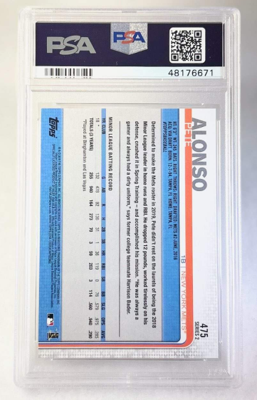 2019 Pete Alonso Topps Rookie Baseball Card #475