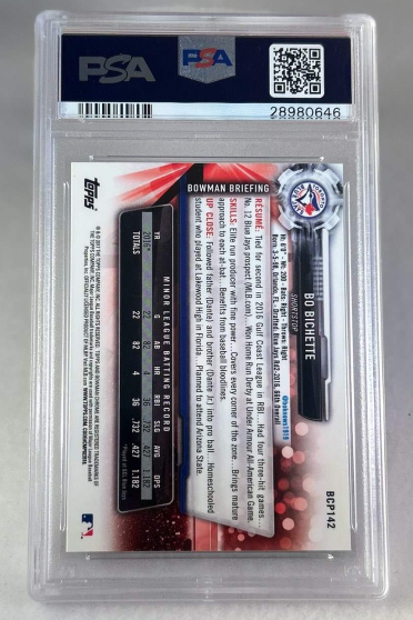 2017 Bo Bichette Bowman Chrome Baseball Card