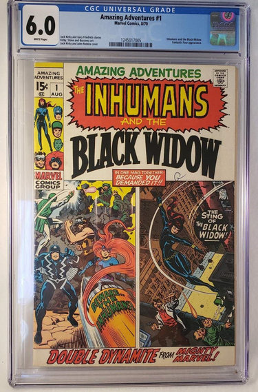 The Inhumans and The Black Widow Amazing Adventures #1 Marval Comics CGC 6.0 (271158)